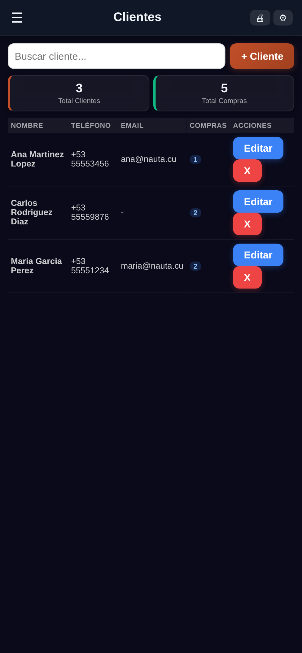 Clientes - posCUB v1.0